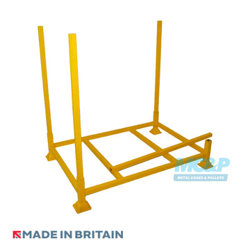 Used Metal Post Pallet With Demountable Legs